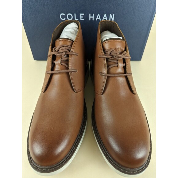Cole Haan Go To Lace Chukka Boots Mens 8 M Brown Leather Ankle Top Shoes NWB main image 11